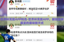 世界杯竞猜APP特色-世界杯竞猜APP，解锁足球盛宴的趣味新方式