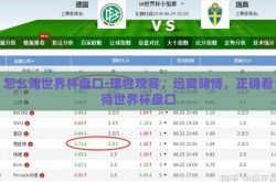 怎么赌世界杯盘口-理性观赛，远离赌博，正确看待世界杯盘口