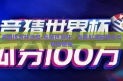 竞猜世界杯百度-竞猜世界杯，百度引领的娱乐与智慧碰撞