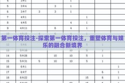第一体育投注-探索第一体育投注，重塑体育与娱乐的融合新境界