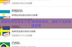 微博世界杯怎么下注-微博世界杯，理性下注的智慧指南