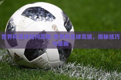 世界杯足球如何竞猜-世界杯足球竞猜，揭秘技巧与策略