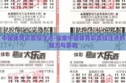 中国体育彩票投注点-探索中国体育彩票投注点的魅力与影响