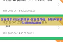世界杯怎么玩竞猜比赛-世界杯竞猜，解锁观赛新乐趣的趣味指南