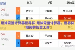 足球竞猜计算器世界杯-足球竞猜计算器，世界杯期间的智慧工具