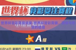 世界杯足彩竞猜结果-世界杯足彩竞猜，激情与智慧的碰撞