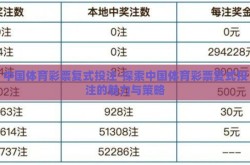 中国体育彩票复式投注-探索中国体育彩票复式投注的魅力与策略