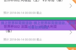 线上世界杯竞猜活动-线上世界杯竞猜活动，激情与智慧的碰撞