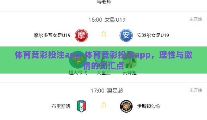 体育竞彩投注app-体育竞彩投注app，理性与激情的交汇点