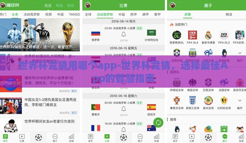 世界杯竞猜用哪个app-世界杯竞猜，选择最佳App的智慧指南