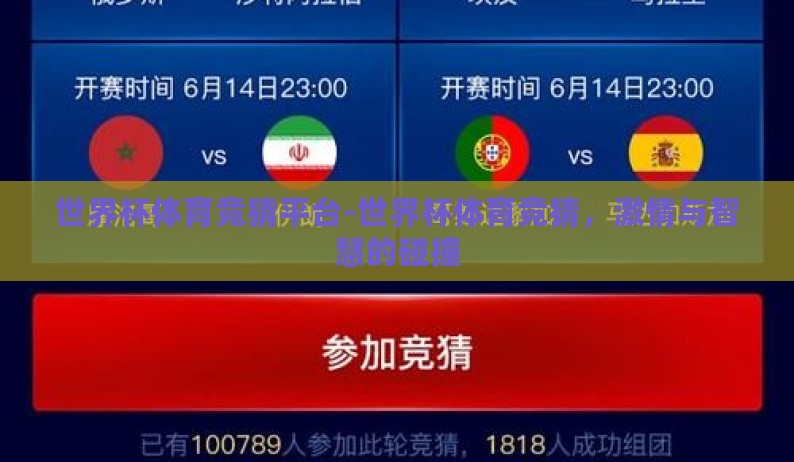 世界杯体育竞猜平台-世界杯体育竞猜，激情与智慧的碰撞