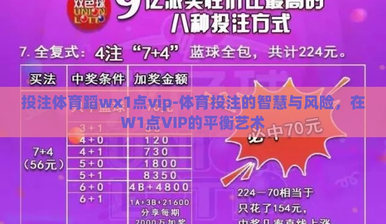 投注体育蹈wх1点vip-体育投注的智慧与风险，在W1点VIP的平衡艺术