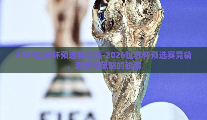 2026世界杯预选赛竞猜-2026世界杯预选赛竞猜，激情与策略的碰撞