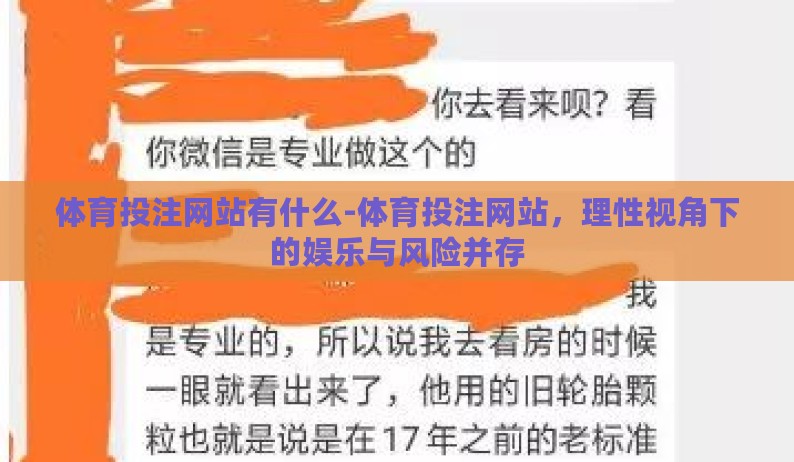 体育投注网站有什么-体育投注网站，理性视角下的娱乐与风险并存