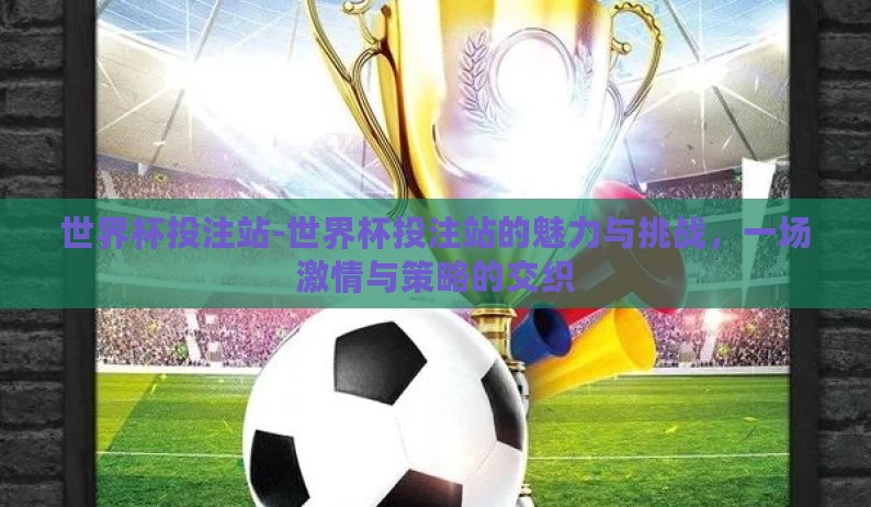 世界杯投注站-世界杯投注站的魅力与挑战,一场激情与策略的交织 世界杯投注站-世界杯投注站的魅力与挑战,一场激情与策略的交织