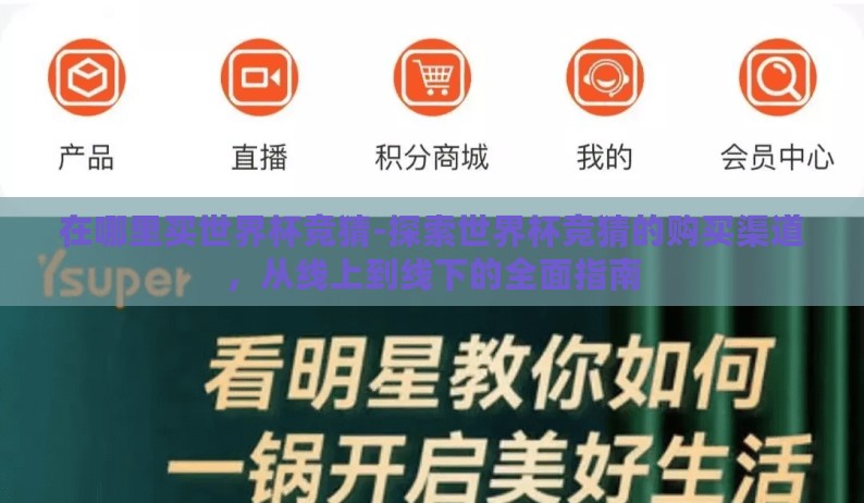 在哪里买世界杯竞猜-探索世界杯竞猜的购买渠道,从线上到线下的全面指南 在哪里买世界杯竞猜-探索世界杯竞猜的购买渠道,从线上到线下的全面指南