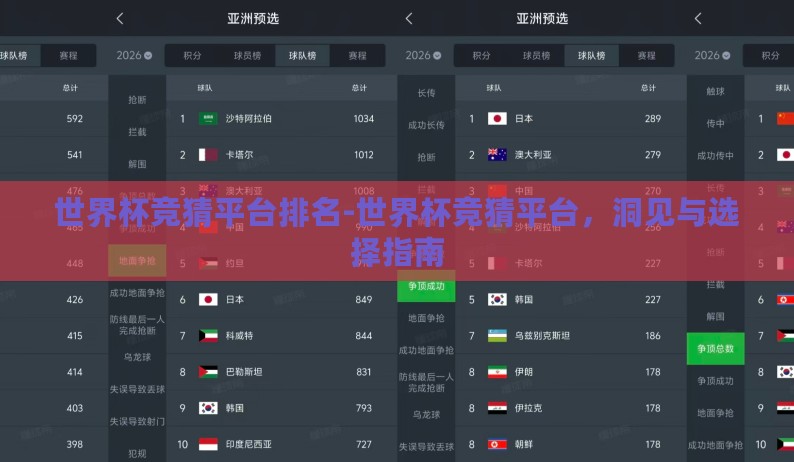 世界杯竞猜平台排名-世界杯竞猜平台,洞见与选择指南 世界杯竞猜平台排名-世界杯竞猜平台,洞见与选择指南